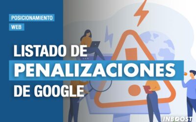 Listado de penalizaciones de Google
