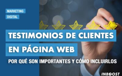 Testimonios de clientes en página web