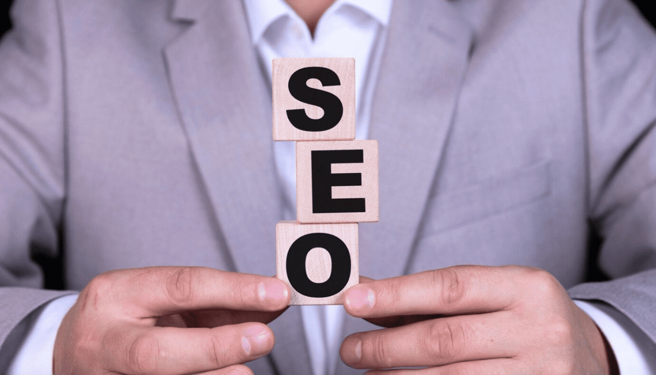 optimizacion motores busqueda seo texto esta escrito cubos madera