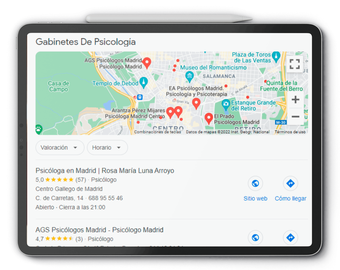 montaje tablet